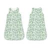 Muishi Green Watercolor Leaves Baby Wearable Blanket Infant Boys Girls Sleeping Bag For Newborn Unisex Baby Stuff Sleep Sack Suit Xl(18-24month) view 2