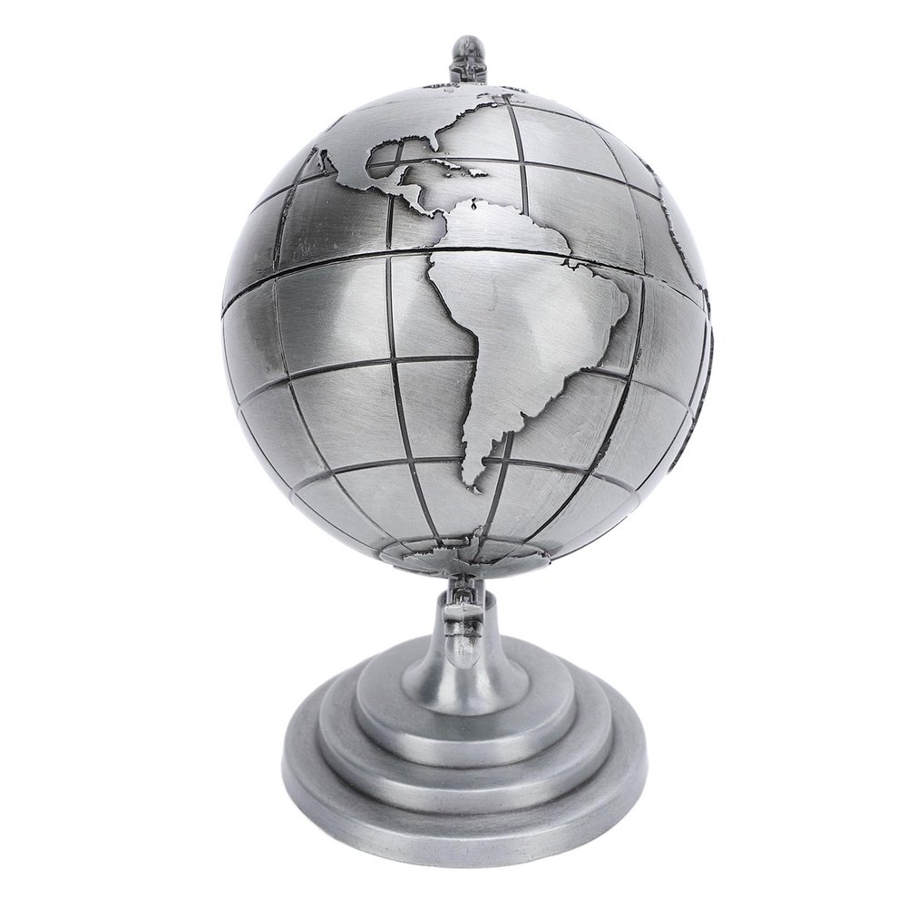 Asixxsix Globe Decorative Balls, 360 Degree Rotating Globe with Accurate Geographical Details for Office Home Decoration