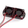 Aluminum Dual 30x30 Motor Cooling Fan Mount for Arrma 1/8 3S Infraction, Vendetta, Big Rock view 2