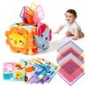 Baby Tissue Box Toy - Baby Sensory Toys 6-12 Months, Montessori Toys for 6 Month Old with 6 Crinkle Tissues & 10 Scarves, Tissue pulling Baby Toys for Valentines Day Gifts & Easter Basket Stuffers view 1