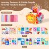 Baby Tissue Box Toy - Baby Sensory Toys 6-12 Months, Montessori Toys for 6 Month Old with 6 Crinkle Tissues & 10 Scarves, Tissue pulling Baby Toys for Valentines Day Gifts & Easter Basket Stuffers view 4