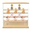 5-Tier Display Case with LED Lights, 12.6" Acrylic & Wood Collectible Display Box for Figurines, Funko Pop, Dolls - Dustproof & Adjustable Shelves (Clear) view 1