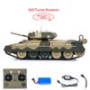 wheelfun 1/16 2.4G RC Military Tank Coolbank Crusader Mk Iii Wireless Control Battle Tank Model 360Turret Rotary Smoke Sound Lights RTR Hobby Grade Model for Adult Hobby(Camouflage Green) view 2