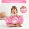 Toddler Nap Mat for Preschool 50''x30'' Sleeping Mat with Removable Pillow and Minky Blanket for Kids Ages 3-7 Roll Up Soft Sleeping Bag for Boys Girls Kindergarten Daycare Sleepover - Bow view 4