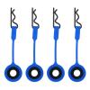 RC Body Clips Pins High Quality Silicone Metal Universal Fixing Clips for 1/10 RC Car Shell Body Retainer Compatible with ARRMA Axial SCX10 D90 Redcat GEN8 Multi Color 4PCS (Dark Blue) view 2