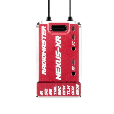 Xiangtat Radiomaster Nexus-XR 2.4GHz Helicopter Flight Controller Integrated 2.4GHz ExpressLRS Receiver (Red)