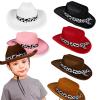 arzgul Cow Design Cowboy Hat Western Cowgirl Hat With Six Color Choices Cute Cow Themed Cowboy Hats For Girls view 2
