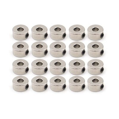 20PCS Metal Wheel Collars Lock Landing Gear Stoppers For RC Airplane Fixed-wing Parts Compatible With 1 6mm 2 1mm 2 6mm 3 1mm 4 1mm 5 1mm Shaft Sizes(20PCS 3.1MM)