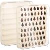 2-Pack Arrowhead Display Case, Wall Mount Organizer For Native American Rock Collection, Stone Storage Box With Transparent Lid view 1