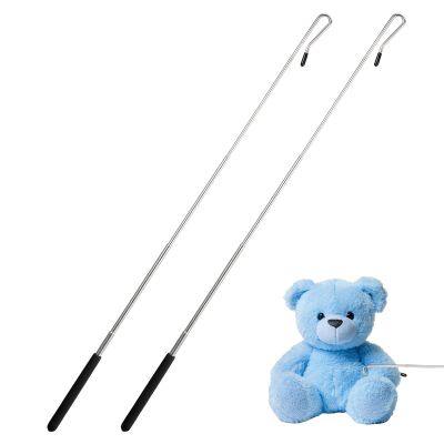 FNANJWQ 3 Pcs Puppet Handles Arm Control Rod 8-21 inch Adjustable Metal Puppet Stick Accessory for Small & Large Puppets Full Body Joystick Accessories for Plush Dolls