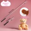 FNANJWQ 3 Pcs Puppet Handles Arm Control Rod 8-21 inch Adjustable Metal Puppet Stick Accessory for Small & Large Puppets Full Body Joystick Accessories for Plush Dolls view 2