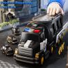 KIZONLY 5 in 1 Police Car Carrier Truck Toy for Kids Ages 4-8, Police Truck with Light and Sound, Transporting Vehicle Boy Trucks Toy Sets, Kids Toys 3-5, Birthday Gifts for Boys Girls Aged 4-6 5-7 view 3