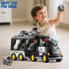 KIZONLY 5 in 1 Police Car Carrier Truck Toy for Kids Ages 4-8, Police Truck with Light and Sound, Transporting Vehicle Boy Trucks Toy Sets, Kids Toys 3-5, Birthday Gifts for Boys Girls Aged 4-6 5-7 view 4