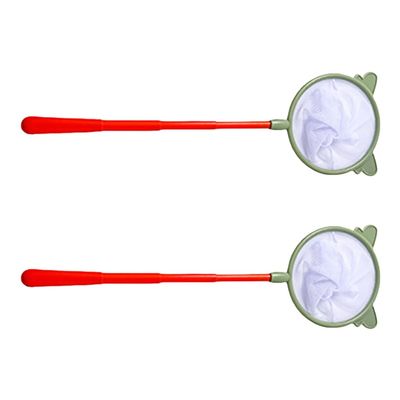 2Pcs Fish Tanks Shrimp Net Home Fish Tanks Pool Tool Outdoor Fly Net Catcher Tool Portable Fishing Net