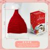 Asikkon Baby Christmas Knit Santa Hat Kids Knitted Beanie Hat for Infant Toddle 0 to 5 Years Old Red view 4