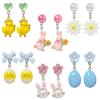 PinkSheep Easter Clip On Earrings for Little Girls, 6 Pairs view 1