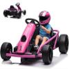 Go Kart, Big Kids Electric Karts, 24v 2 x 300w 8MPH Support for Smooth Slew Drift with Slow Start and Seat Belt for Double Protection, with Musical Horns, Maximum Load 180Lbs, for Kids 8-11 Year view 1