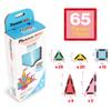 PicassoTiles 65pc Nano Magnetic Tile Travel Size Mini Portable Toy Construction Building Blocks Playset with Storage Bag Pouch STEM Montessori Classroom Magnet Tiles Stacking Toys for Kids Age 3+ PN03 view 3