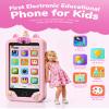 KOKODI 4 Inch Kids Smart Phone, Touchscreen HD Dual Camera Cell Phone for Children, Christmas Birthday Gifts Unicorn Learning Toys for Girls 3-10, First Preschool Education Phone Toy with 200+ Games view 2