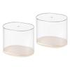 TTETTZ 2Pcs Clear Display Box Collectibles Display Box Transparent Figures Display Stand Dustproof Storage Cabinet for Miniatures, M view 1