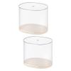 TTETTZ 2Pcs Clear Display Box Collectibles Display Box Transparent Figures Display Stand Dustproof Storage Cabinet for Miniatures, M view 2