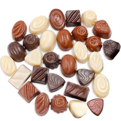 30 Pieces Simulated Food Replicas, Assorted Dark White Milk Chocolate Mix, Artificial Chocolate Display Set, Photography Props For Home Decor, Shop Window Display, Education Aid