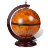 Gecheer Wooden Globe Bar, Rotating Wine Stand with Eucalyptus Wood Base, 16th Century Nautical Maps Design, for Home or Office Decoration view 2