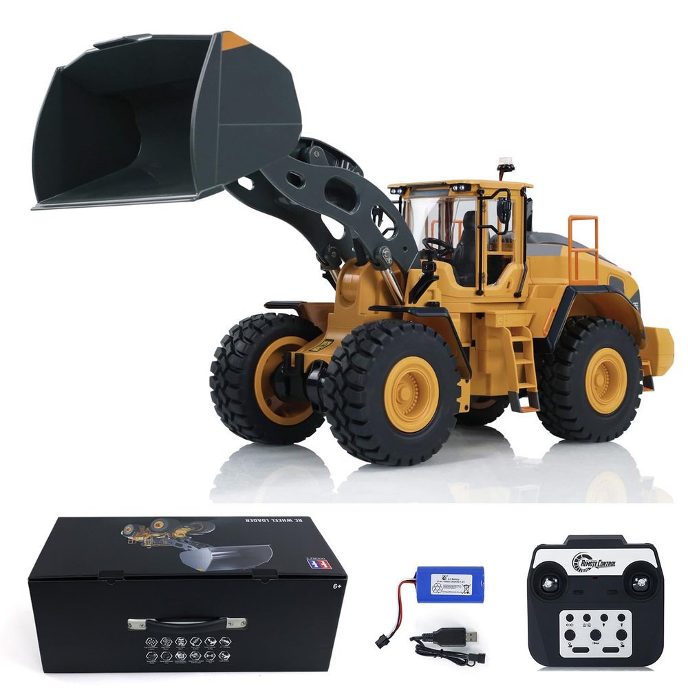 TOUCAN RC HOBBY 1/16 L260H Loader Double Eagle E592 RC Loader Remote Control Car Light Sound for Ages 14+