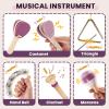 BUYGER Kitchen Pot and Pan Playset Bundle with Toddler Percussion Musical Instruments with Storage Bag, Kitchen Accessories Musical Instruments Toy Gifts Educational Learning Toys Gifts view 4