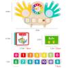 Quliwise Educational 2 in 1 Math Manipulatives Number Counting Blocks & Teaching Clock for Kids, Preschool Learning Toys for Toddlers 3-5, Montessori Toys for 3-5 Year Old Boys Girls Birthday Gifts view 4