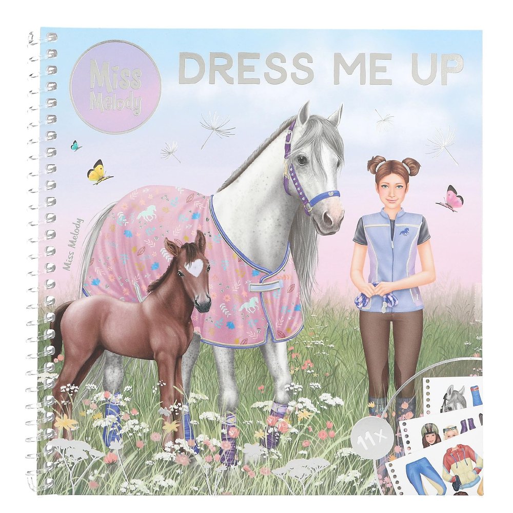 Depesche 13743 Miss Melody Horse and Rider Dress Me Up Stickerbook
