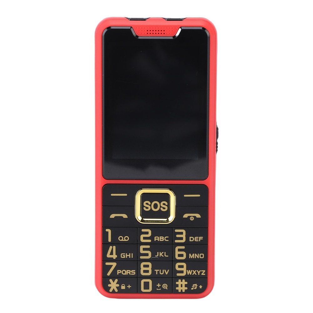 Dpofirs 2G Senior Cell Phone, Kids (Red)