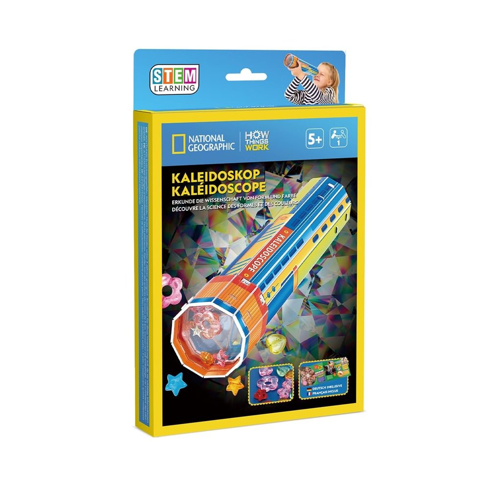 CubicFun 661117 Kaleidoscope DIY Craft Set Optics, Light and Colours, Experiment Set for Children from 5 Years
