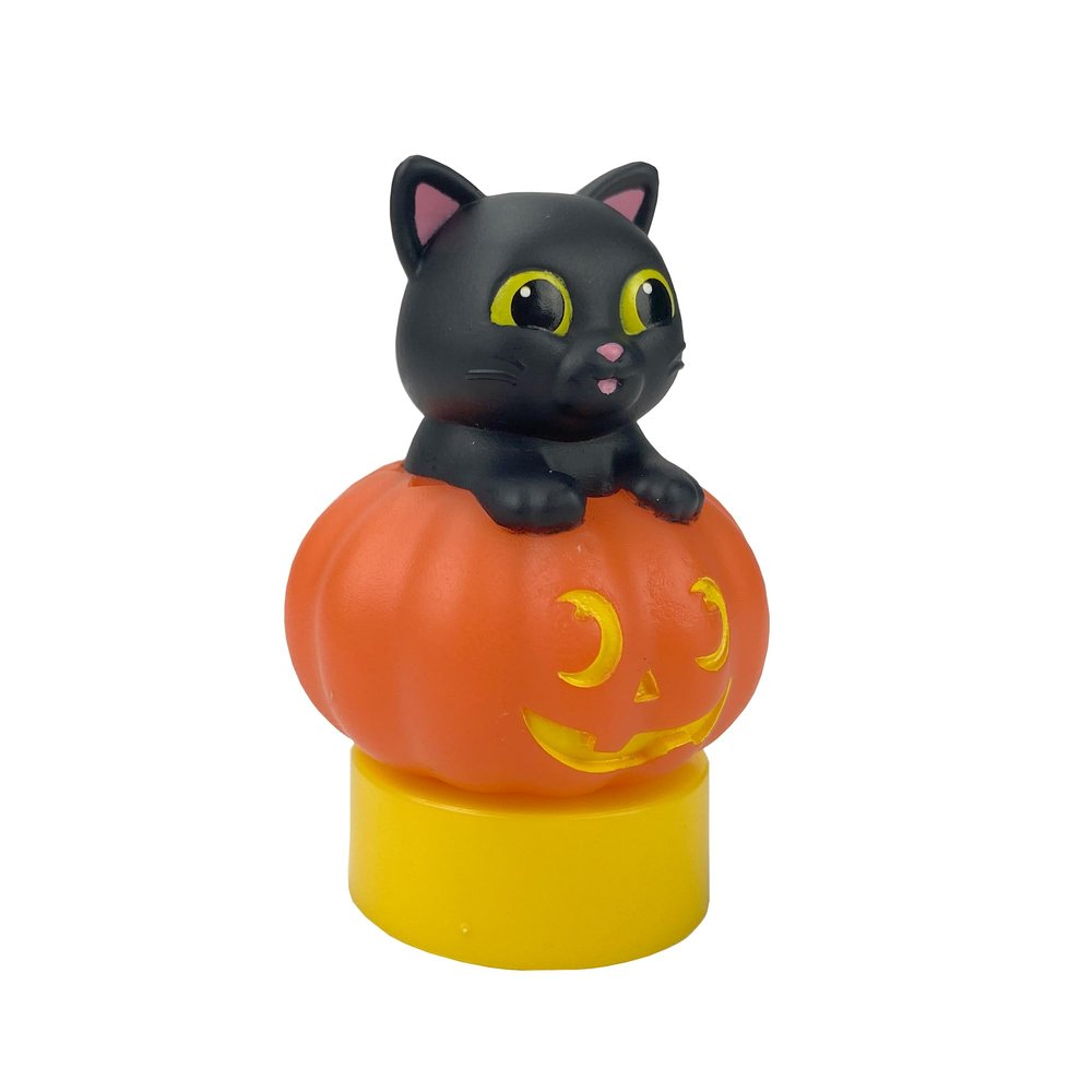LUNA STORYTIME Halloween Black Cat Figurine Cartridge Projects 5 Halloween Stories and 5 Fun, Spooky Songs, Over 30 Minutes of Audio Content | Gift and Toy for Ages 3+