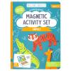 Stephen Joseph, Kids Magnetic Activity Set, 50 Magnet Pieces and 10 Double Sided Cards, Screen-Free Fun, Ideal Travel Activity for Kids, Ideal for Ages 3+, Zoo view 1