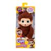 Little Live Pets Baby Monkey Minis  Chikki Cherry. Interactive Pet Toy. 20+ Sounds & Reactions. Soft Brown Fur. 7.4" Tall. Super Realistic. Feed, Nurture, React. Grippy Hands & Feet. Collect All 3 view 1