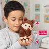 Little Live Pets Baby Monkey Minis  Chikki Cherry. Interactive Pet Toy. 20+ Sounds & Reactions. Soft Brown Fur. 7.4" Tall. Super Realistic. Feed, Nurture, React. Grippy Hands & Feet. Collect All 3 view 3