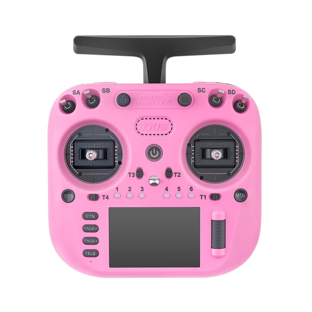 RadioMaster TX15 ExpressLRS Hall Gimbals IPS Touchscreen Radio Controller Mode 2 (Pink)