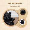 1:12 Dollhouse Sofa Model Miniature Living Room Furniture Mini Sofa Chair for Fairy Garden, Black view 2