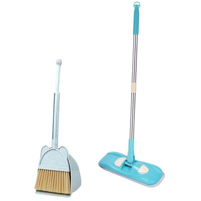 Small Housekeeping Helper Set, Kids Cleaning Set, Broom Set for Kindergarten, Blue