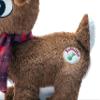 Baby Starters Musical Light Up 10 inch Fluffy Plush Reindeer Toy, Rudolph, The Red Nosed Reindeer from The Christmas Movie, Brown Rudolph with Red Plaid Scarf view 4