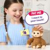 Little Live Pets Baby Monkey Minis  Pepi Peach. Interactive Pet Toy. 20+ Sounds & Reactions. Soft Brown Fur, 7.4" Tall. Super Realistic. Feed, Nurture, React. Grippy Hands & Feet. Collect All 3 view 3