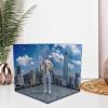 1/12 Scale Show Scene Background Garage Parking Lot for Mini Figure Models Car Vehicle Scene Toy BJD Dolls 8.46inchx8.46inch, City view 3