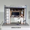 1/12 Dollhouse University Dormitory,Dollhouse Furniture,Doll House Decoration Creative Miniature Accessories view 2
