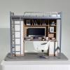 1/12 Dollhouse University Dormitory,Dollhouse Furniture,Doll House Decoration Creative Miniature Accessories view 4