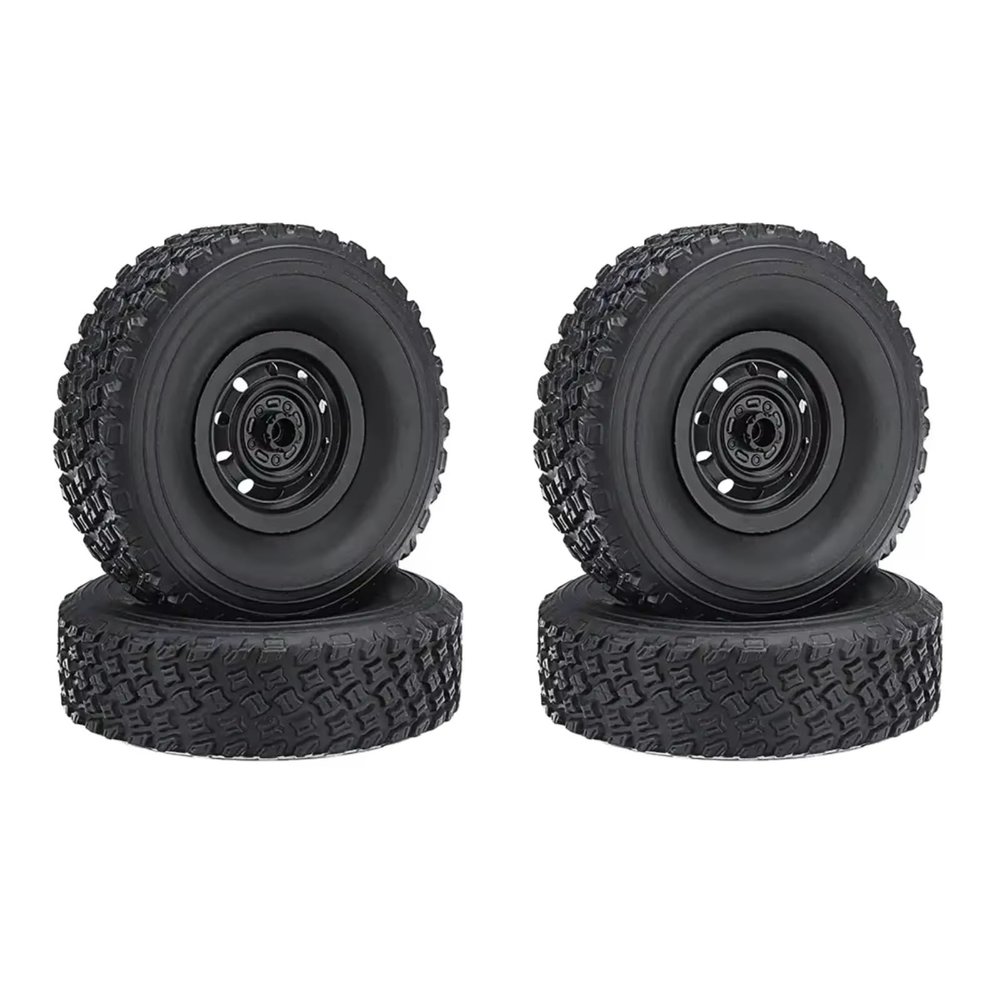 RC Wheel Tires Rims For MN D90 D91 D99 For MN99S For WPL C14 C24 C34 C44 4Pcs RC Car Tires Tyre Wheel Upgrades Accessories Spare Parts