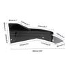 2 Pcs Car Rear Bumper Lip Spoiler for Lexus RC 2014-2024,Diffuser Spoiler Side Fin Corner Splitter Fins Scratch Protector Decoration Accessories,Carbon Fiber-A view 2