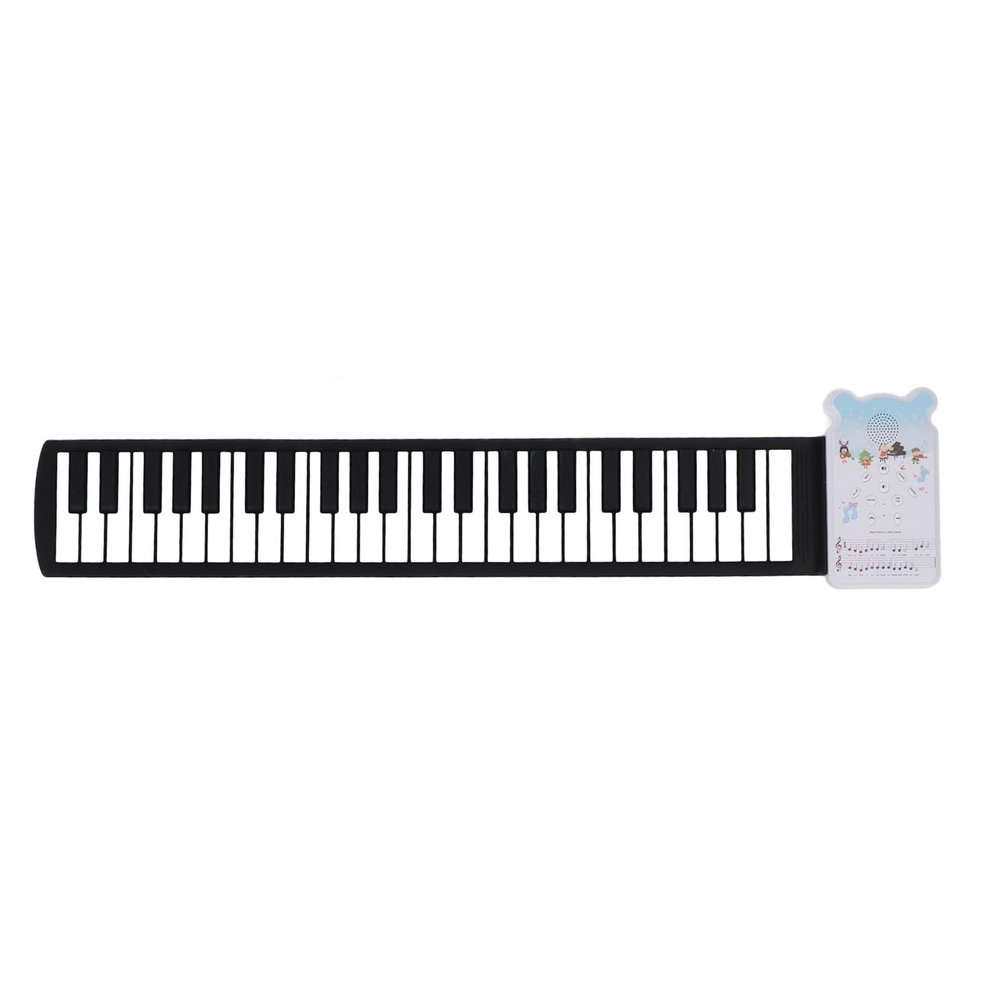Asixxsix Piano Keyboard for Kids, 49 Keys with Silicone Keys Foldable Portable Piano for Toddler with USB Cable for Learning Music