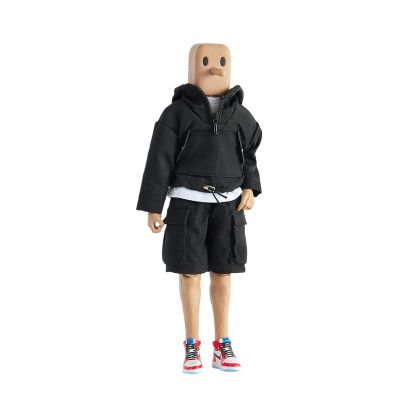 1/12 Action Figure Clothes,Jacket Coat,T Shirt and Shorts for 6 inch Action Figures,1:12 Scale Miniature Clothing,Jacket Coat Suits (Black Jacket Suits)