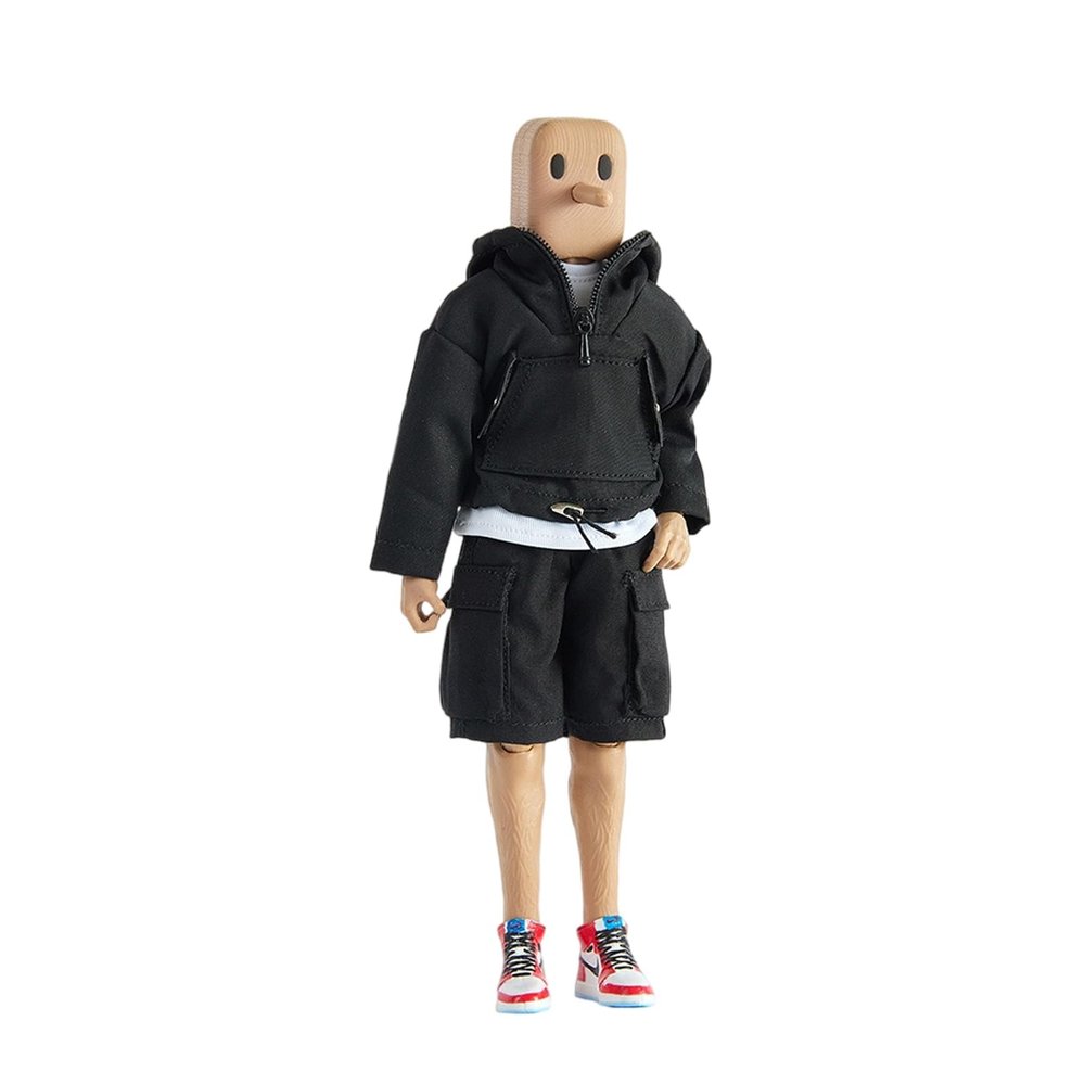 1/12 Action Figure Clothes,Jacket Coat,T Shirt and Shorts for 6 inch Action Figures,1:12 Scale Miniature Clothing,Jacket Coat Suits (Black Jacket Suits)
